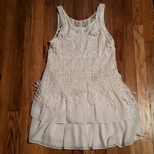 New May & July Tunic Tier Ruffle Dress